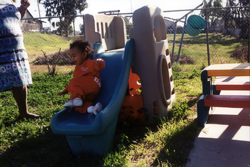 Mari loves slides!