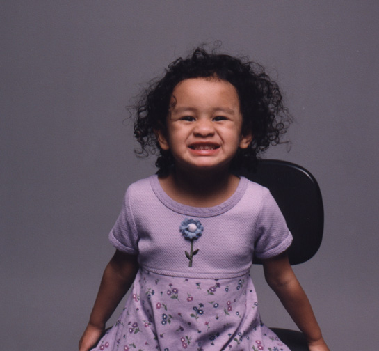 Mari gives a big smile!