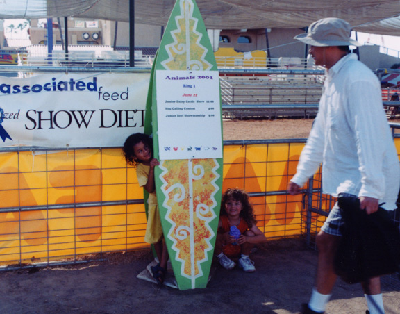 Mari goes surfing with Amber!