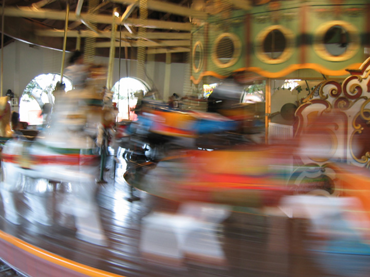 Mari loves merry go rounds!