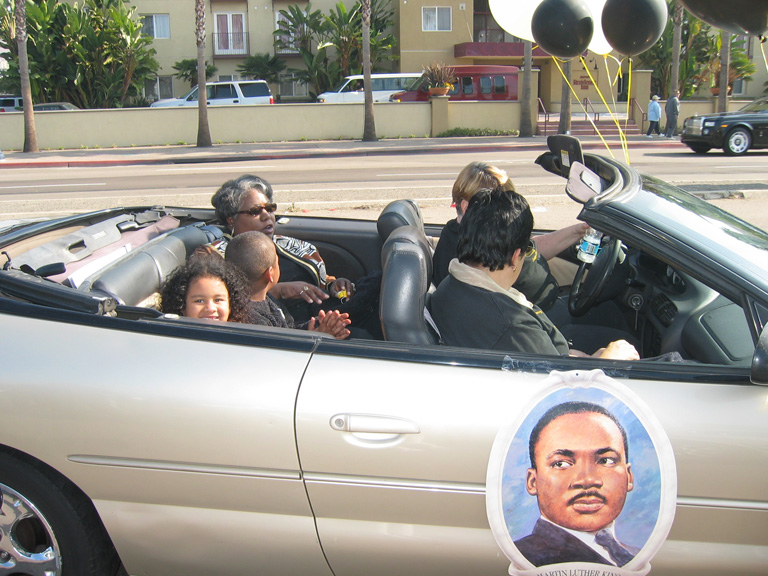 Mari gets a ride with the principal!