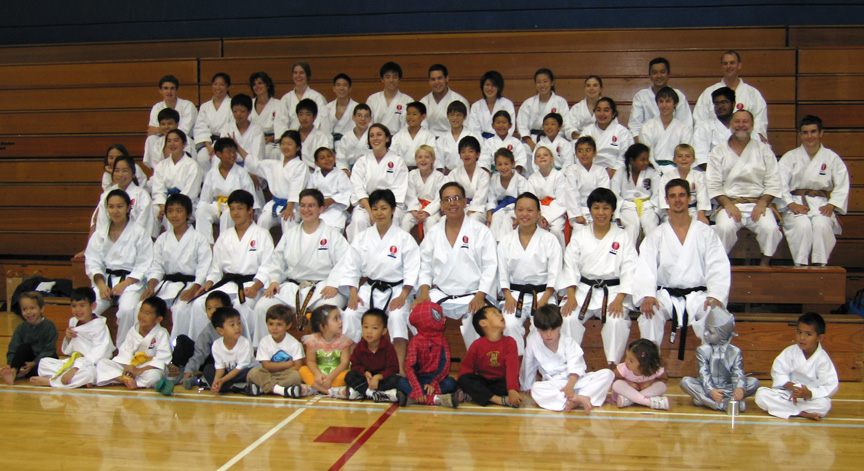 Mari and her karate class!
