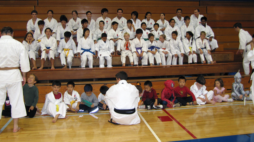 Mari and her karate class!
