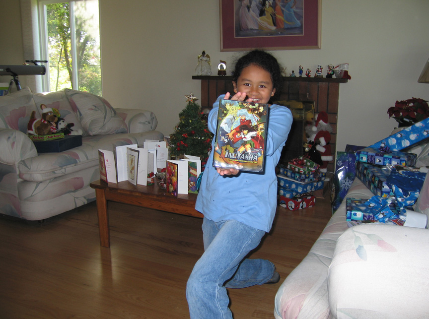 Mari gets a Inuyasha dvd!