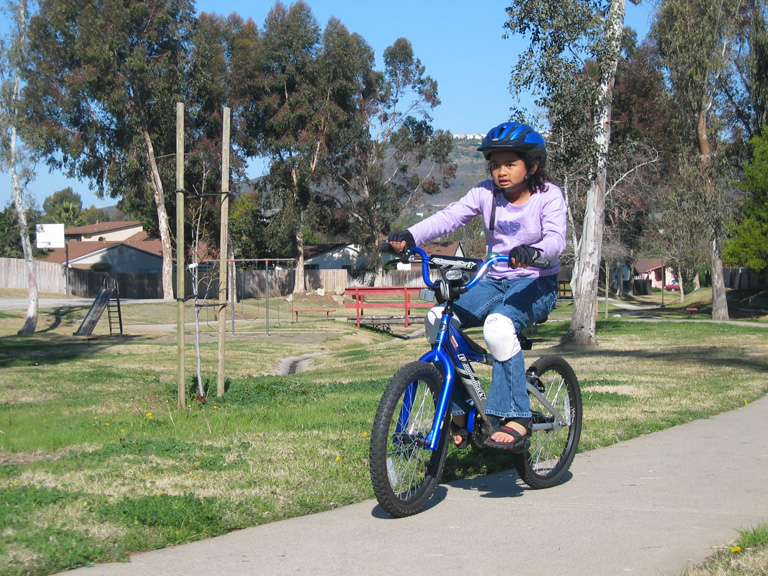 Mari goes biking in San Marcos!