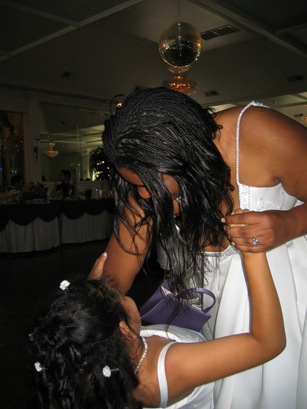 Mari does the money dance with mommy!