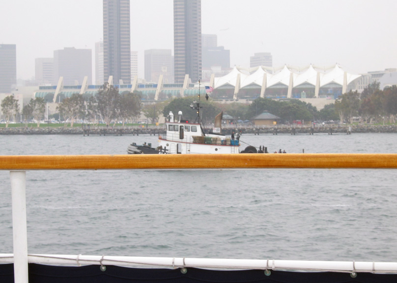 Mari photographs a tug boat!
