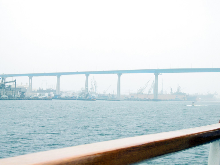 Mari photographs the Coranado Bay bridge!