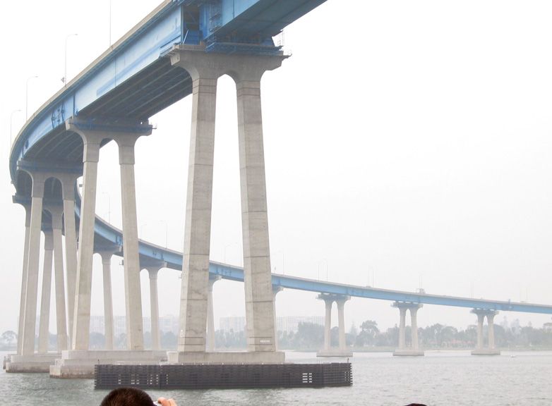 Mari photographs the Coronado Bay bridge!