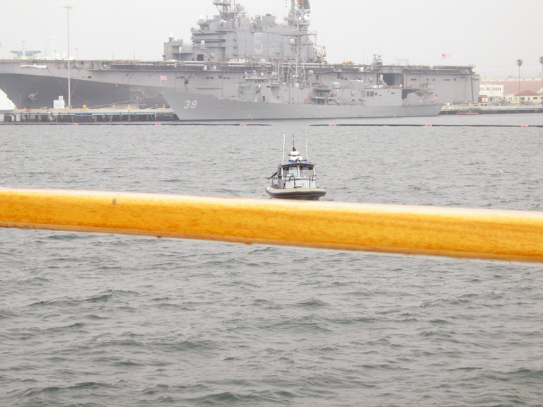 Mari photographs an aircraft carrier!