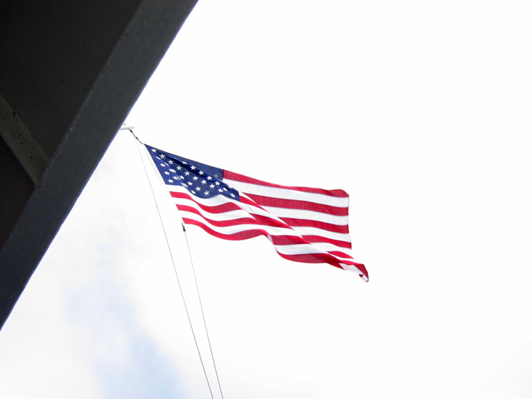 Mari loves flags!