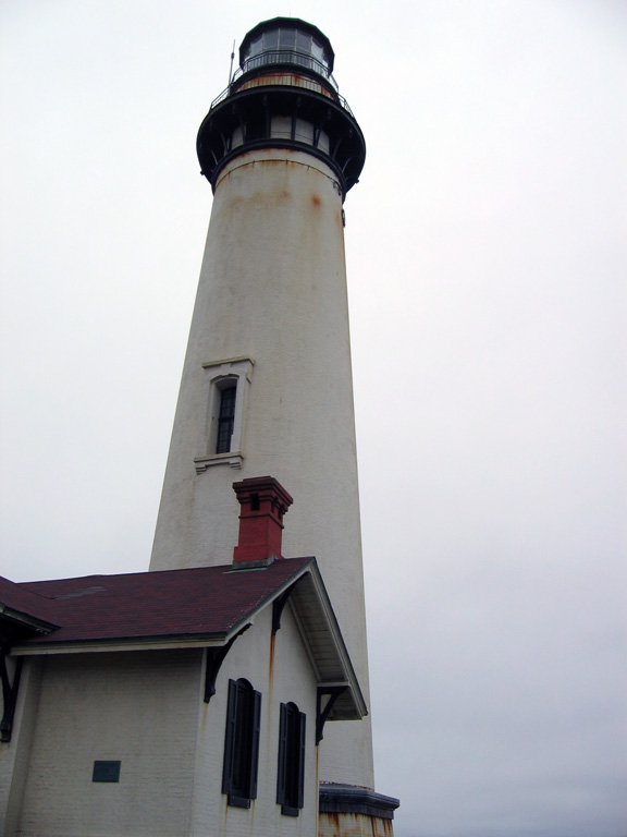 The lighthouse is very old and needs repairs.