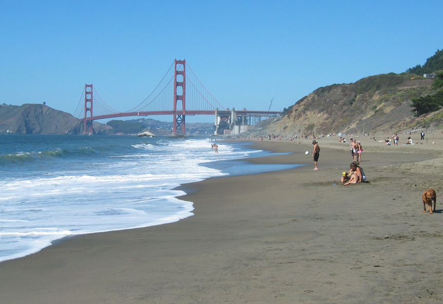 The Golden Gate Bridge is lovely from here!