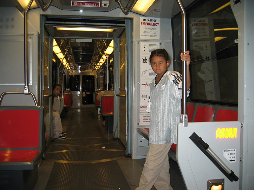 Mari rides the subway!