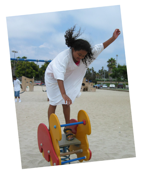 Mari loves goofing off!