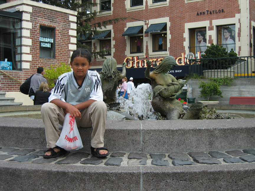 Mari visits Ghiradelli Square!