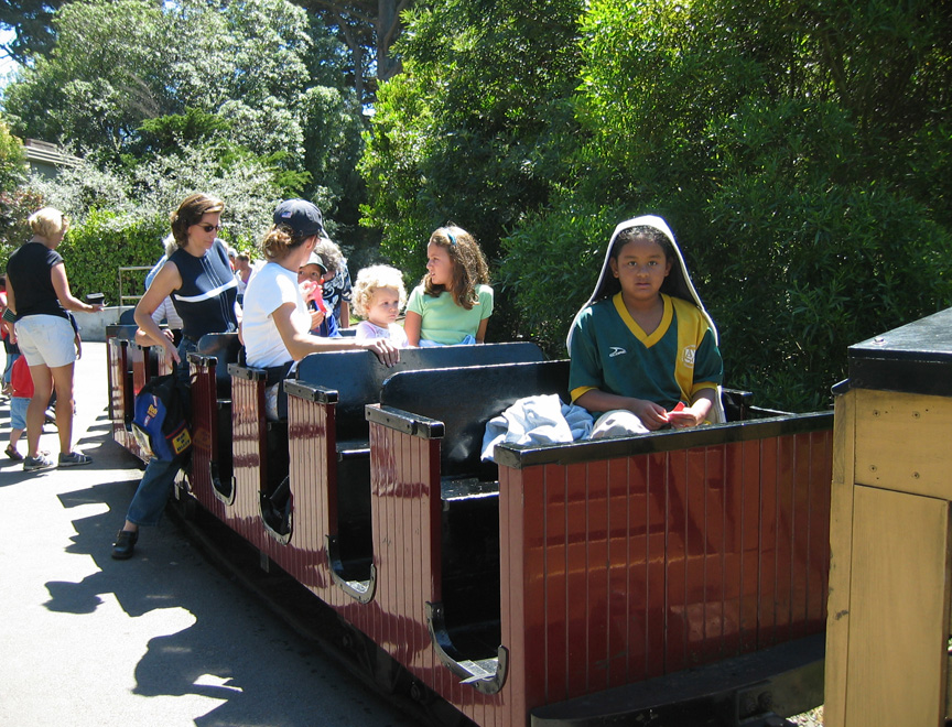 Mari goes for a train ride!