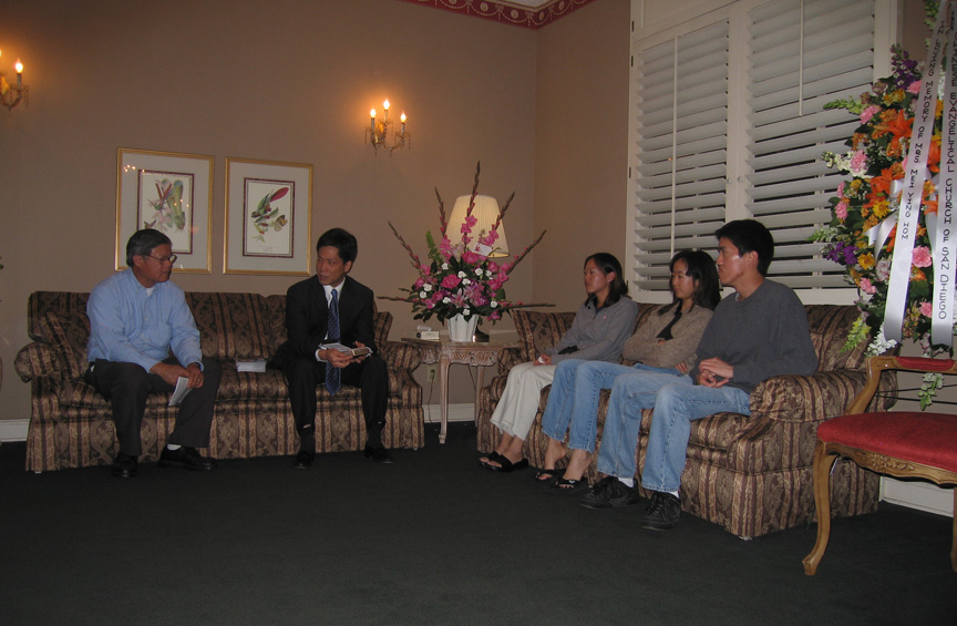 The viewing for Mei Ying Hom at Greenwood Mortuary.