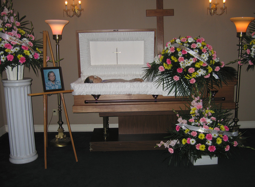The viewing for Mei Ying Hom at Greenwood Mortuary.