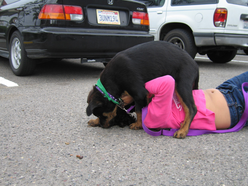 Kreiger sniffs Mari's hair!