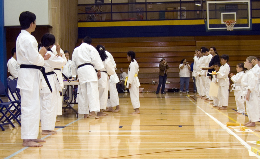 Mari goes to get her blue belt!