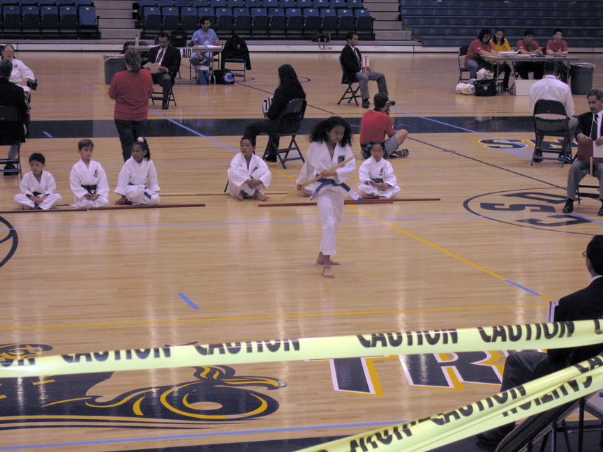 Mari does her kobudo kata!