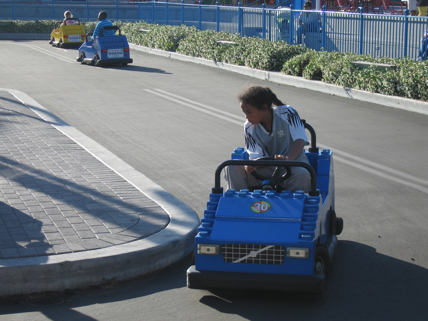 Mari goes to driving school at Legoland!