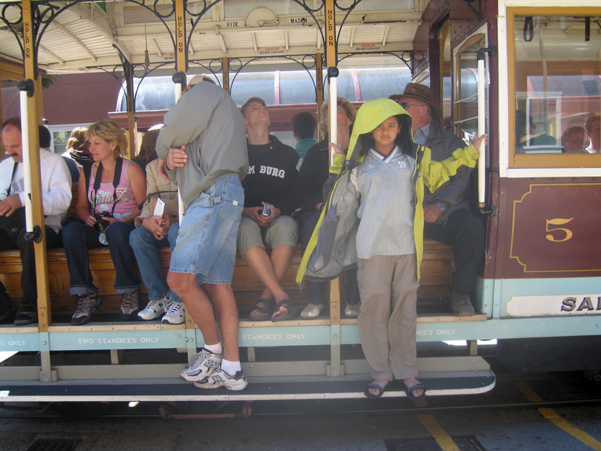 Mari loves riding cable cars!