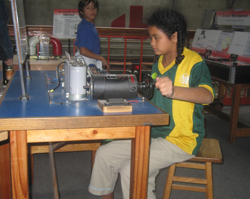 Mari generates some electricity!