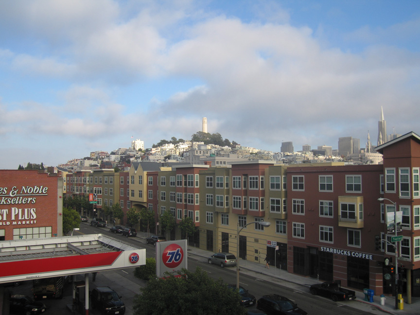We can see Coit Tower from the hotel!
