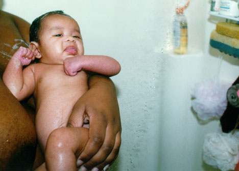 mari is in the shower!