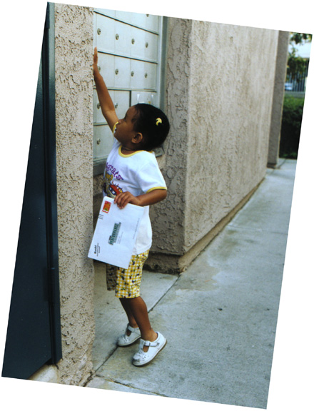 Mari delivers the mail!