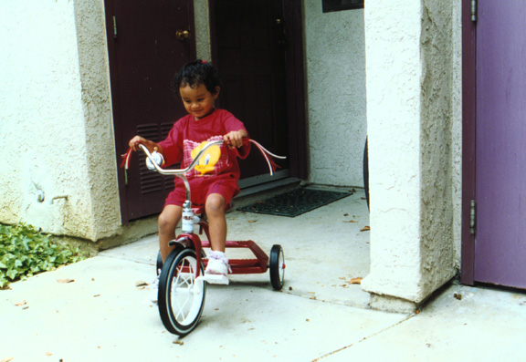 Mari goes on her first bike ride!