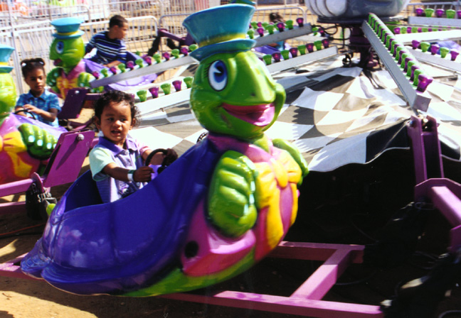 Mari is in the driver's seat!