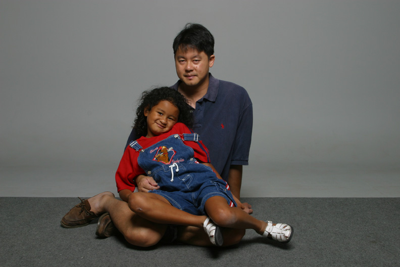 Mari rests with her daddy!