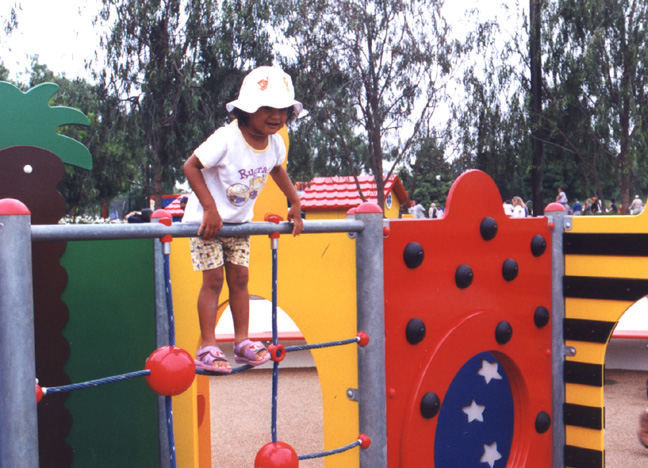 Mari explores toddler land!