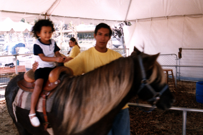 Mari goes on a pony ride!